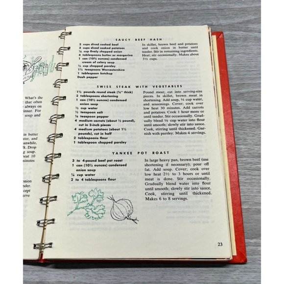 Vintage Campbell Soup Cookbooks Lot of 2 Main Dish Recipes Stews Sauces - Picture 6 of 12